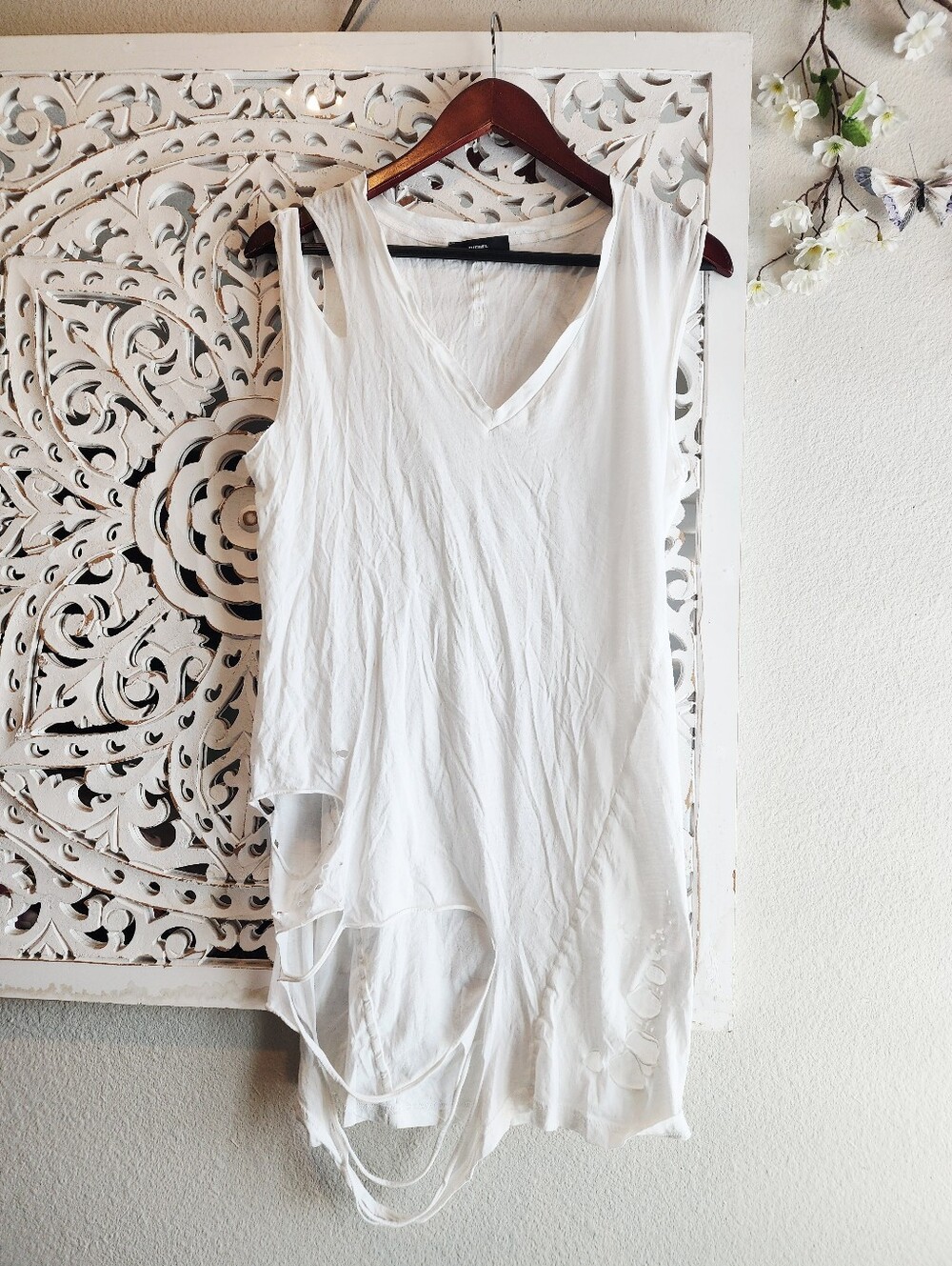 DIESEL T SHANE SLEEVELESS T-SHIRT WOMENS NWOT SIZE SMALL - Picture 7 of 15